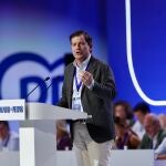 Mañueco durante su intervención en el 21 Congreso Nacional del PP