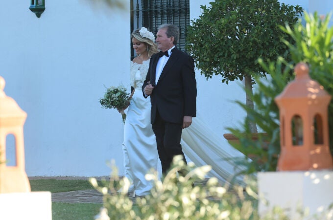 Cristina Serrano vestida de novia.