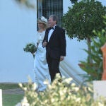 Cristina Serrano vestida de novia.