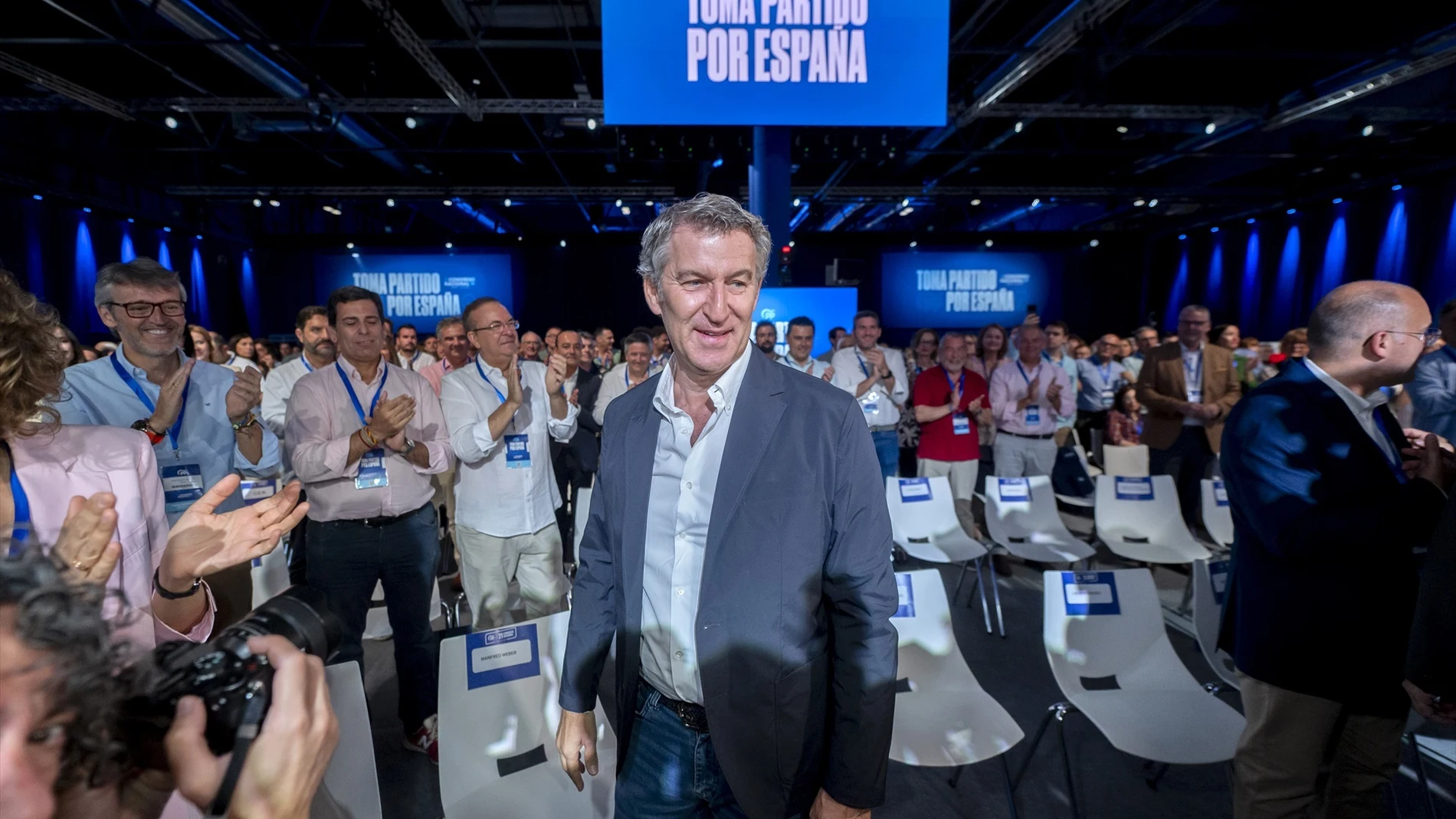 El presidente del PP, Alberto Núñez Feijóo