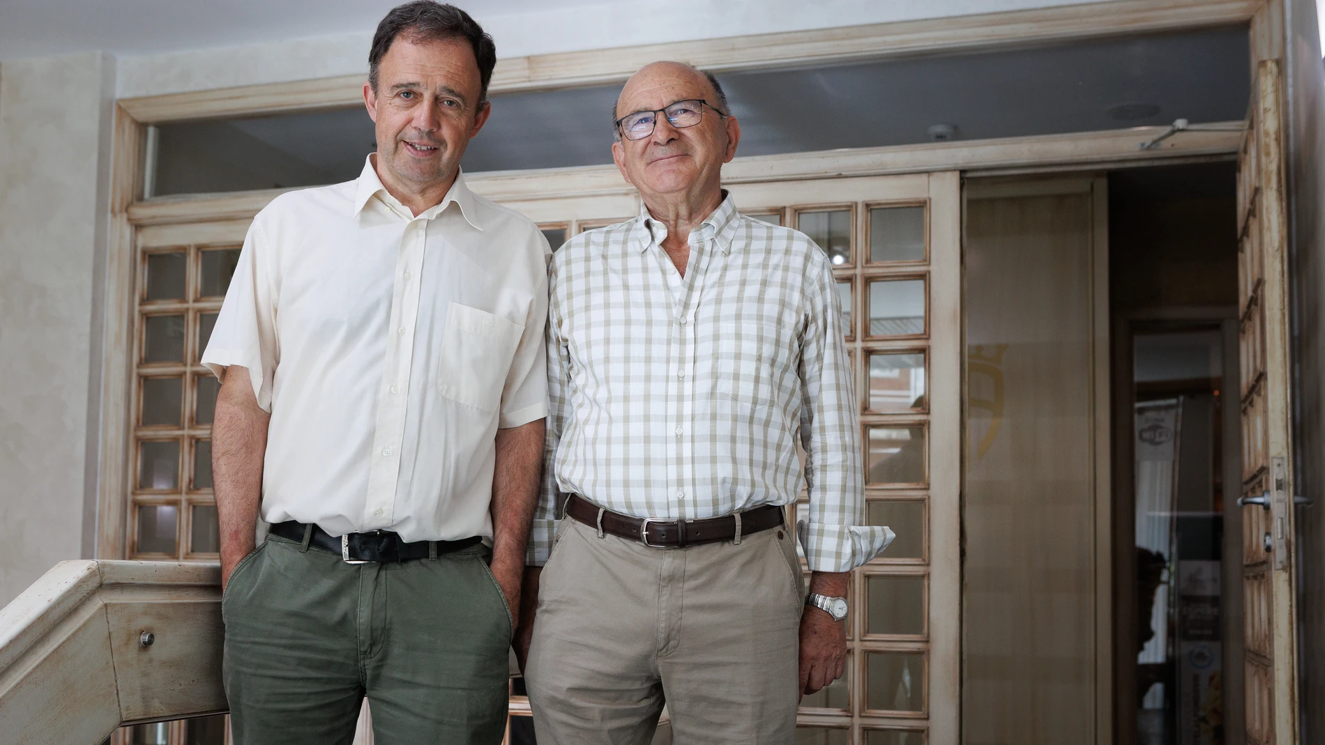 El presidente de Asfoso Pedro Antonio Marín Gil y el director técnico Pedro Antonio Medrano