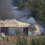 MADRID.-Sucesos.- El bombero herido en el incendio en una nave de Azuqueca está ingresado en Getafe para su valoración