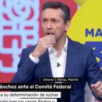 El corte en Ferraz durante la comparecencia de Pedro Sánchez que deja al descubierto a Javier Ruiz en directo