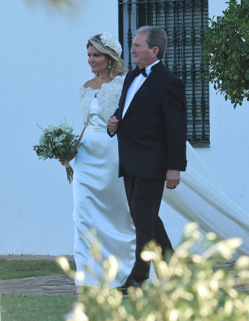 El vestido de novia de Cristina Serrano.