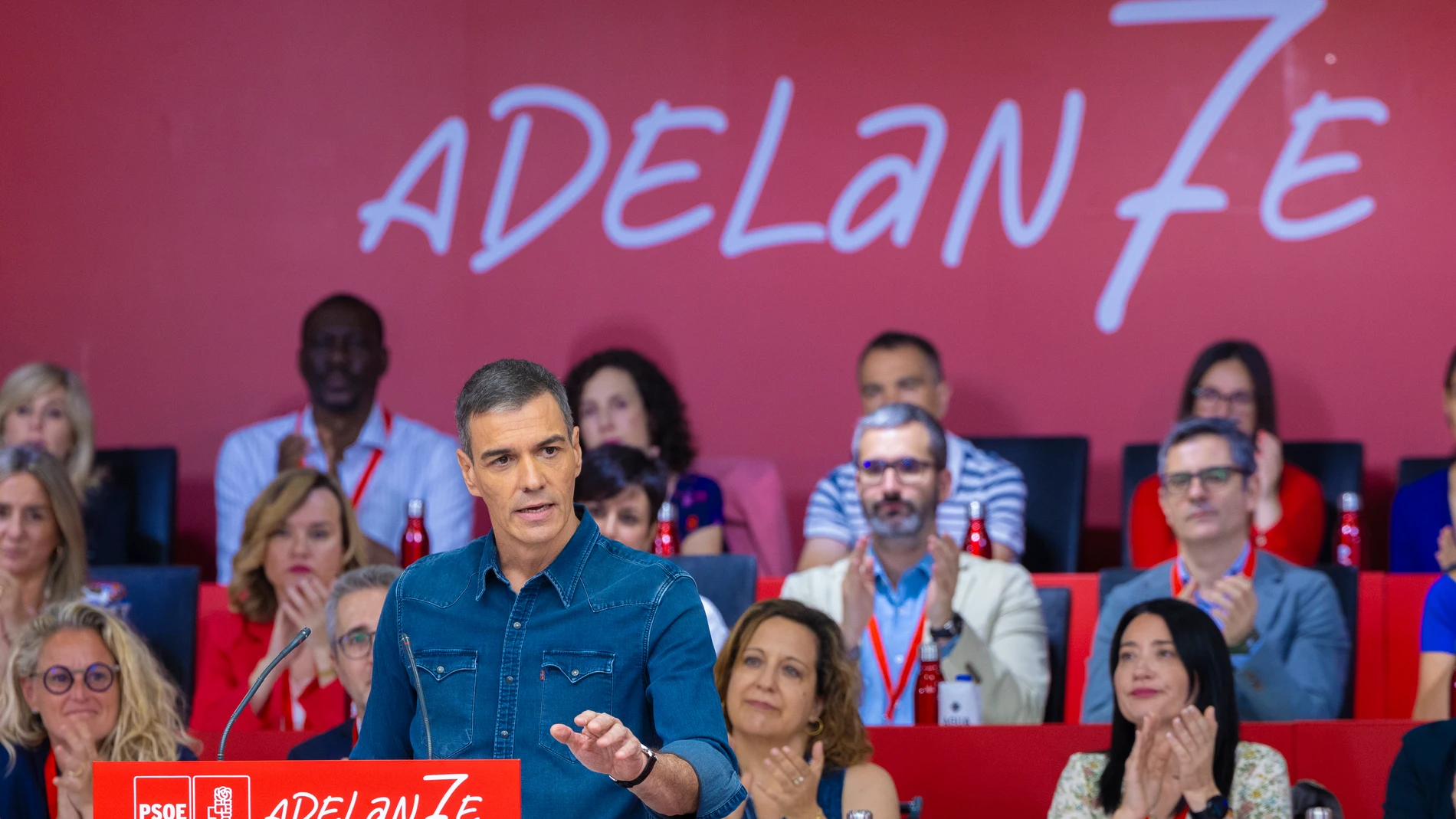 Pedro Sánchez interviene en el Comité Federal del PSOE este sábado
