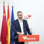 MURCIA.-Francisco Lucas (PSRM) compatibilizará su labor en la Comisión Ejecutiva Federal con sus responsabilidades orgánicas