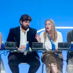 López Miras en una de sus intervenciones en el Congreso del PP
