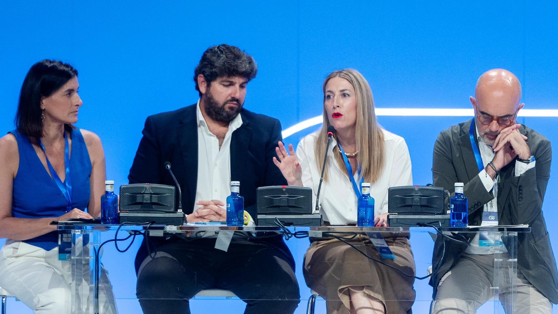 López Miras en una de sus intervenciones en el Congreso del PP