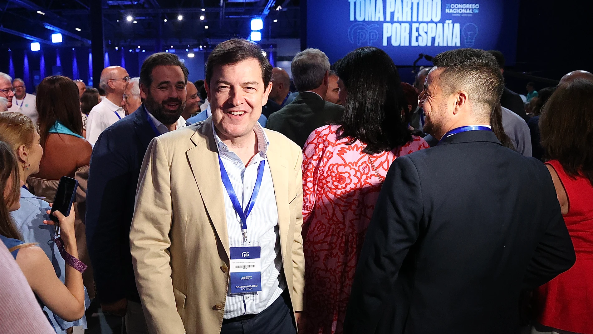 Mañueco durante la última jornada del Congreso Nacional del PP