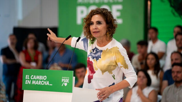La líder del PSOE-A, María Jesús Montero, en un acto en Jerez.
