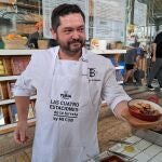 El chef Salva Barberá de Tabick en el Mercado de Colón