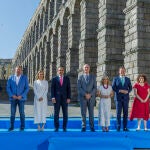 Los alcaldes del Grupo de Ciudades Patrimonio de la Humanidad, antes de celebrar la Asamblea General en Segovia