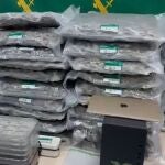 El material incautado por la Guardia Civil