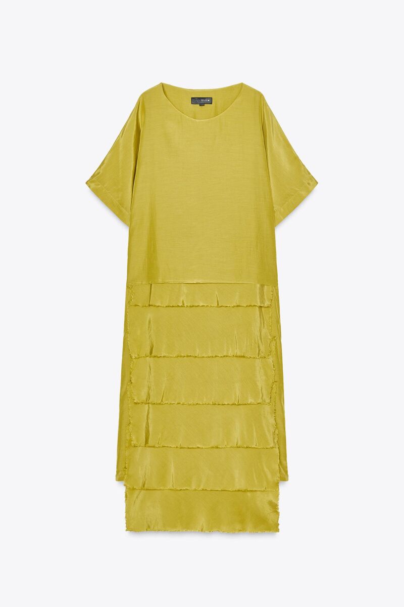 Vestido de volantes.