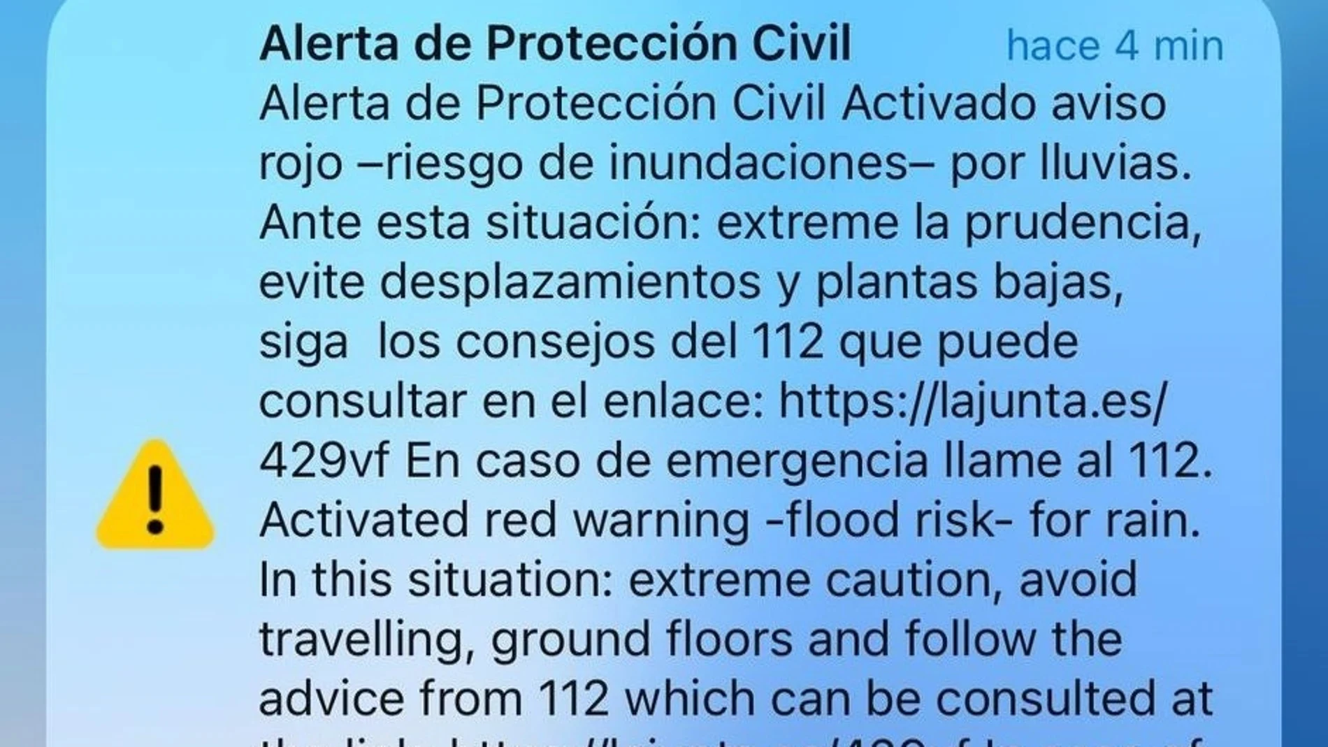 Cómo saber si tienes activada la opción en el móvil para recibir las alertas de peligro por DANA, lluvias, incendios, inundaciones o terremotos