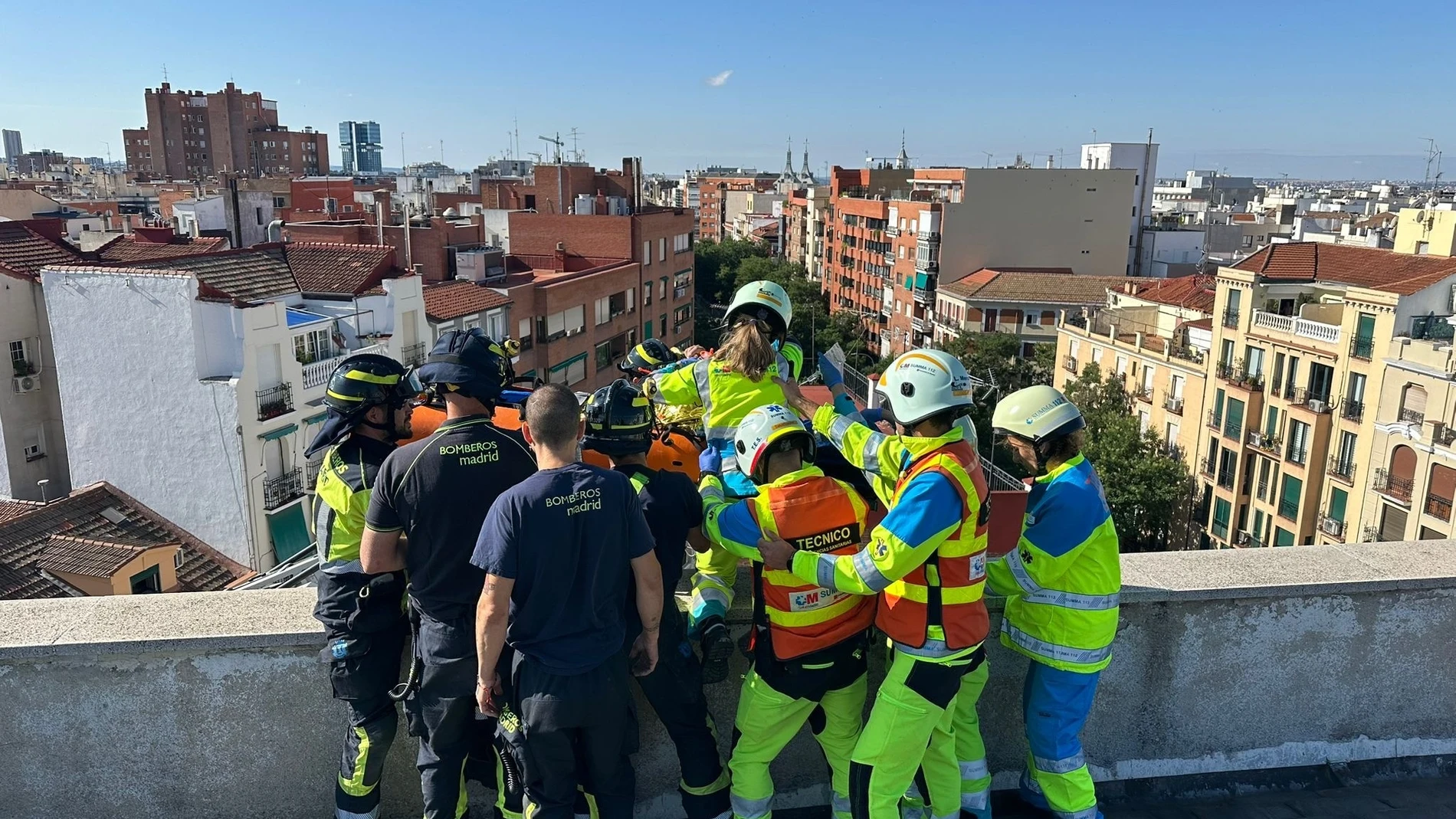 Accidente laboral en PonzanoREMITIDA / HANDOUT por EMERGENCIAS 112 COMUNIDAD DE MADRIDFotografía remitida a medios de comunicación exclusivamente para ilustrar la noticia a la que hace referencia la imagen, y citando la procedencia de la imagen en la firma12/07/2025