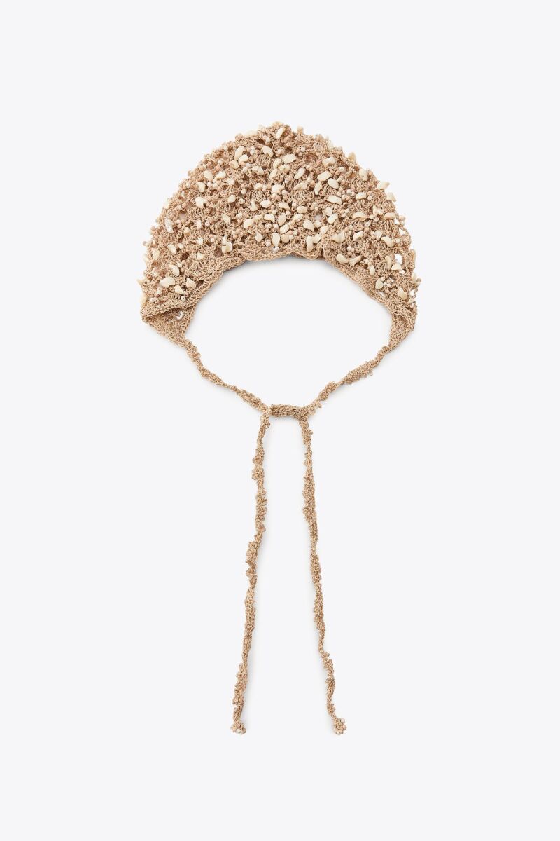 Casquete de crochet de abalorios.