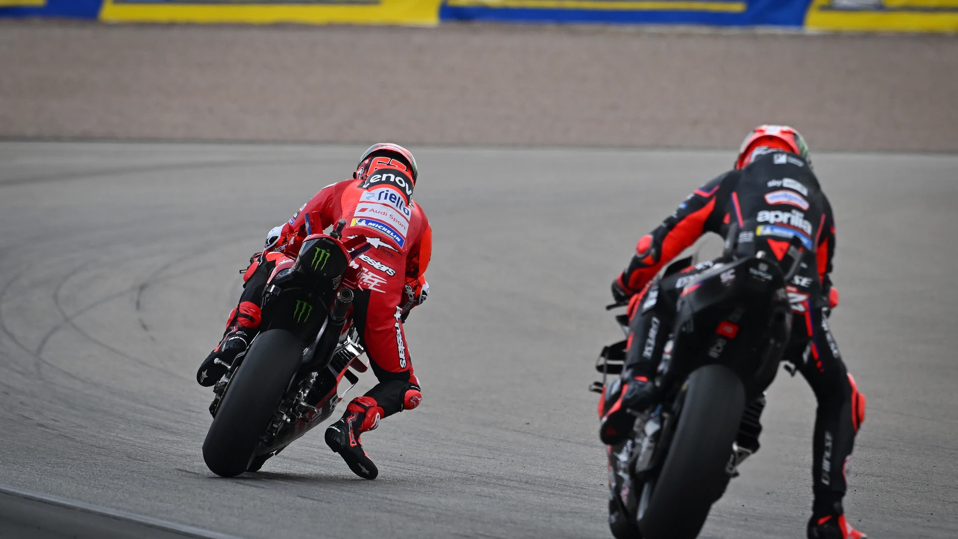 63 BAGNAIA Francesco (ita), Ducati Lenovo Team, Ducati Desmosedici GP25, action during the 2025 MotoGP Motul Liqui Moly Grand Prix of Germany, Germany GP, on the Sachsenring circuit, from July 11 to 13, in Germany - Photo Studio Milagro / DPPI AFP7 11/07/2025 ONLY FOR USE IN SPAIN