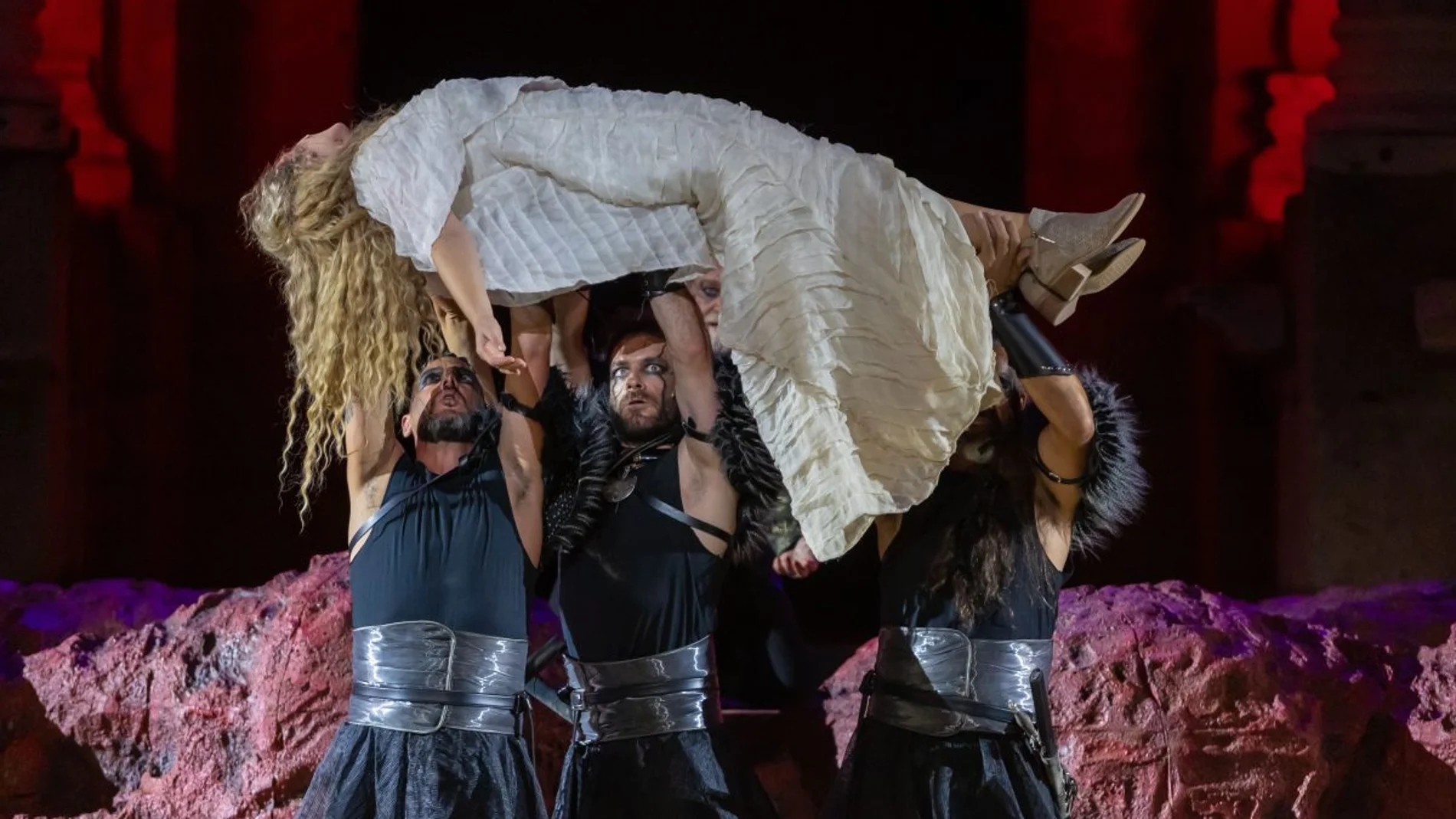 Imagen del Teatro Romano de Mérida en 2024, cuando la 'Ifigenia" de Zarco se presentó por primera vez al público