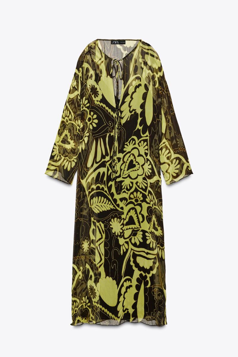 Vestido estampado.