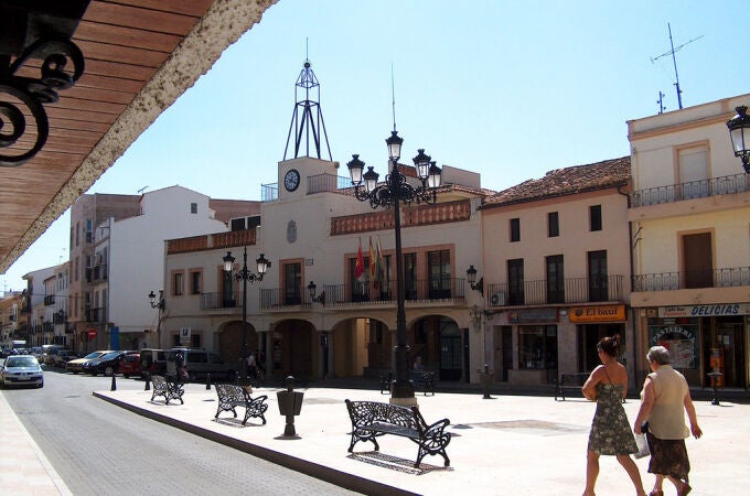 Plaza Mayor de Almadén (Ciudad Real).