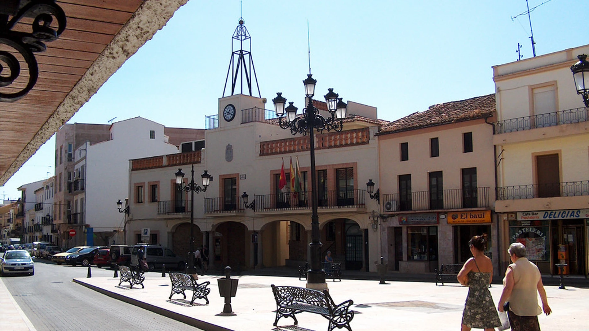 Plaza Mayor de Almadén (Ciudad Real).