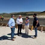 Nicanor Sen visita las obras de ampliación y modernización de la BRIF de Puerto del Pico en Ávila