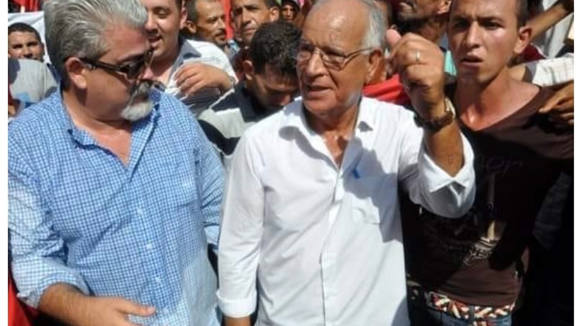 Yahya Yahya, presidente del Comité de Liberación de Ceuta y Melilla, y Mohamed Essghir