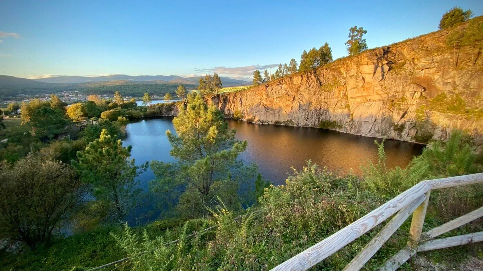 Imagen de la laguna de Pedras Miúdas de Catoira