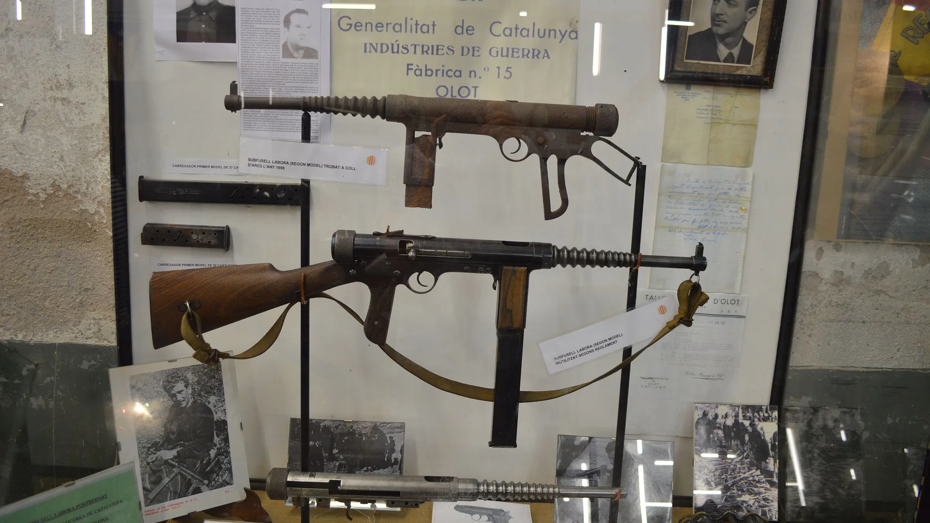 Esta 'metralleta' fue fabricada 100% en Cataluña y acabó siendo usada por el ejército franquista