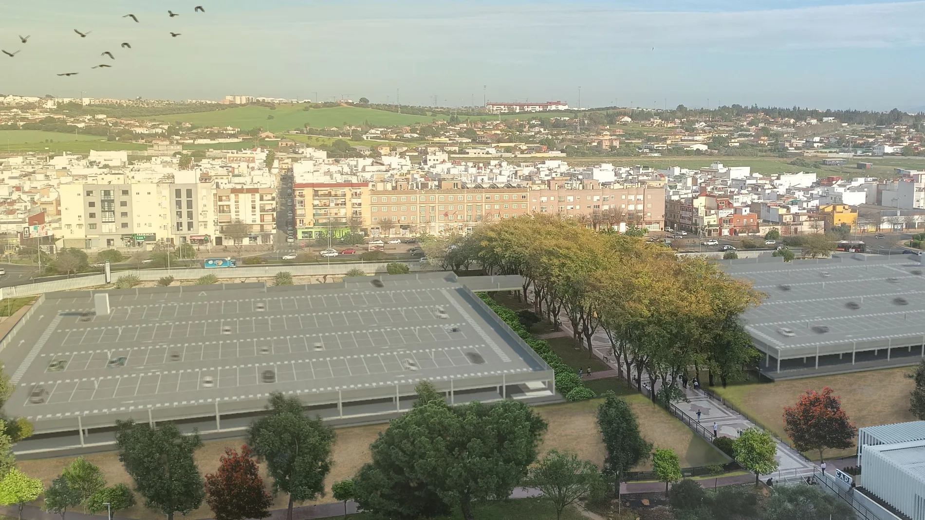 Valme duplicará las plazas del aparcamiento delantero, elevando a 1.122 las disponibles, y liberando espacio para zonas verdes y accesos peatonales