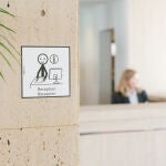 Recepción con pictogramas de Port Hotels