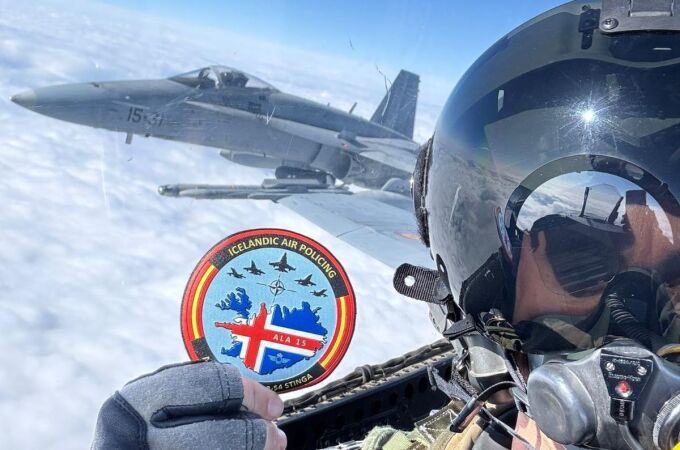 Piloto del Ejército del Aire destinado en Islandia