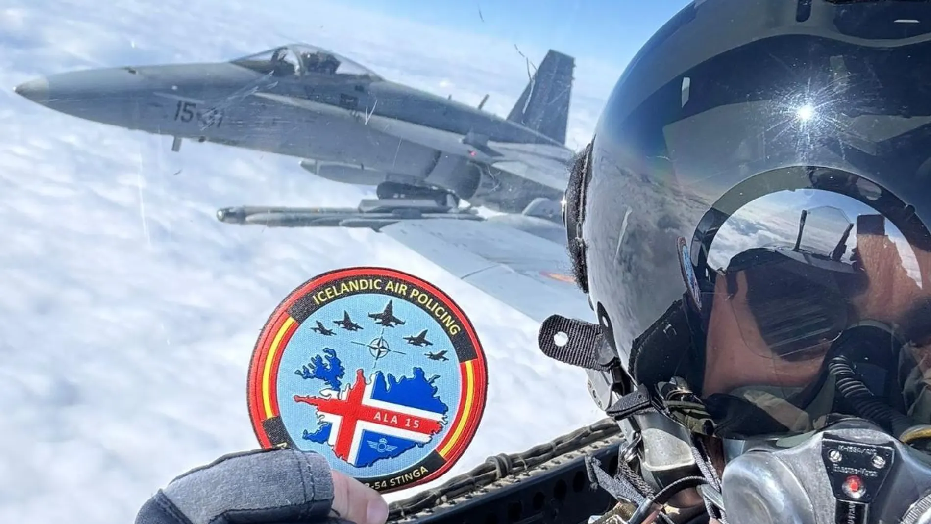 Piloto del Ejército del Aire destinado en Islandia
