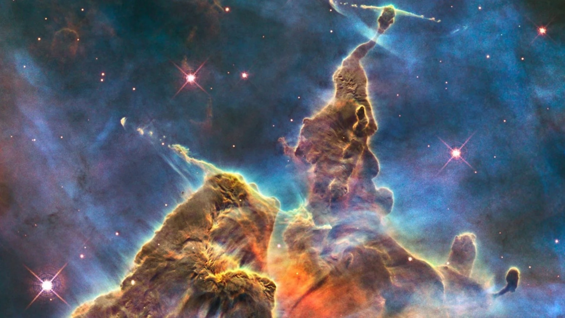 Montaña mística, en la nebulosa Carina (Hubble, NASA)