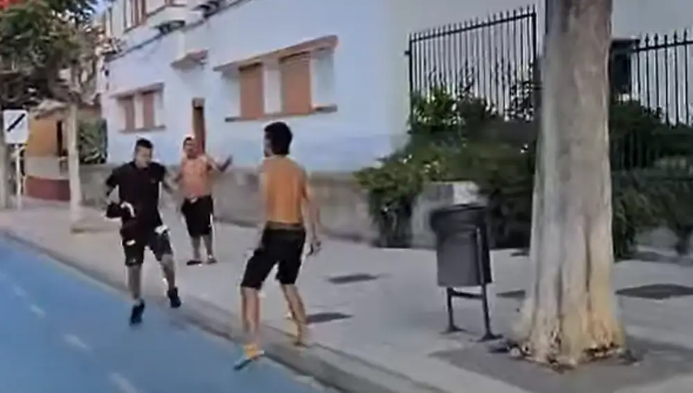 Imágenes de la pelea