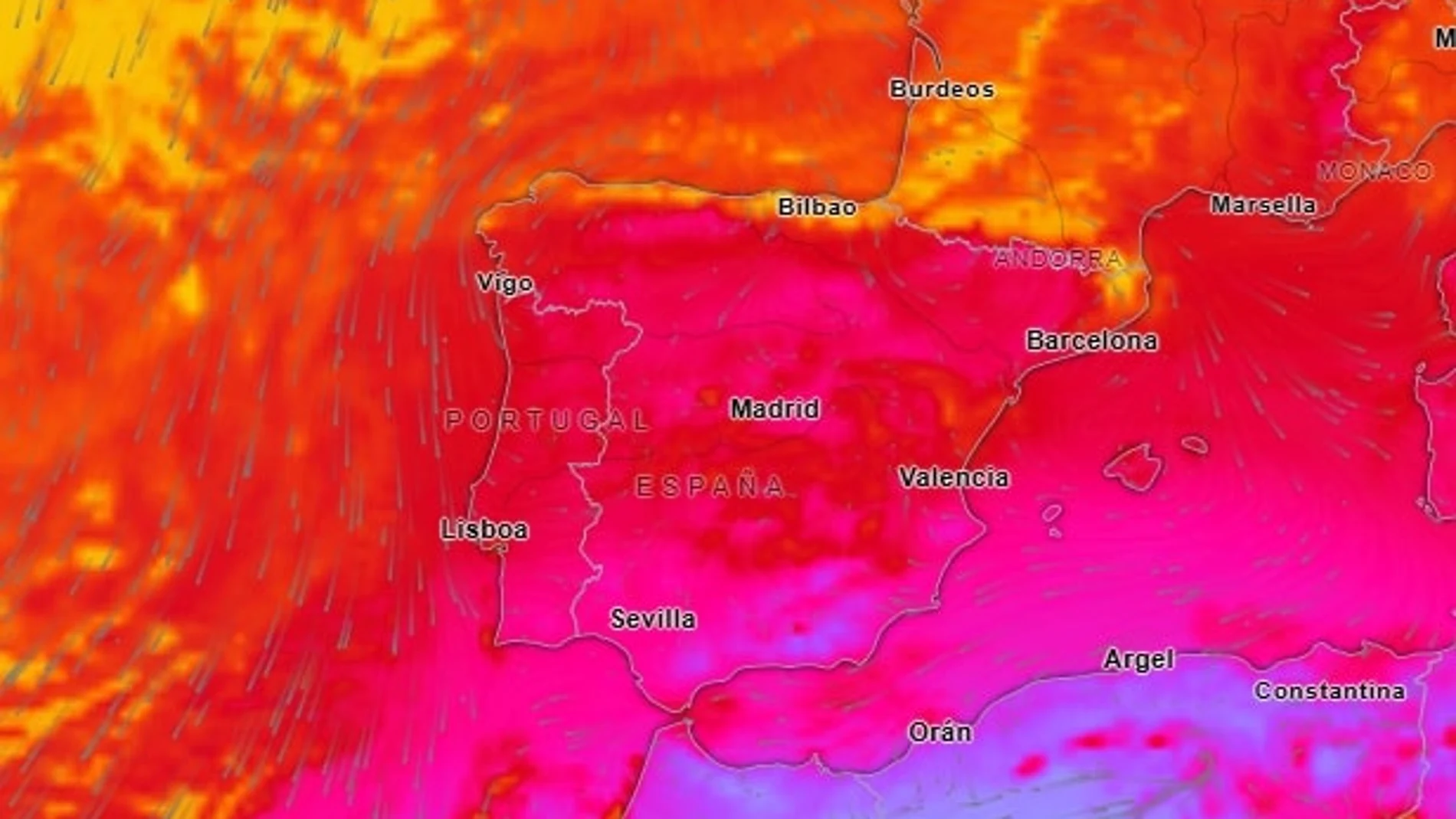 El tiempo de hoy