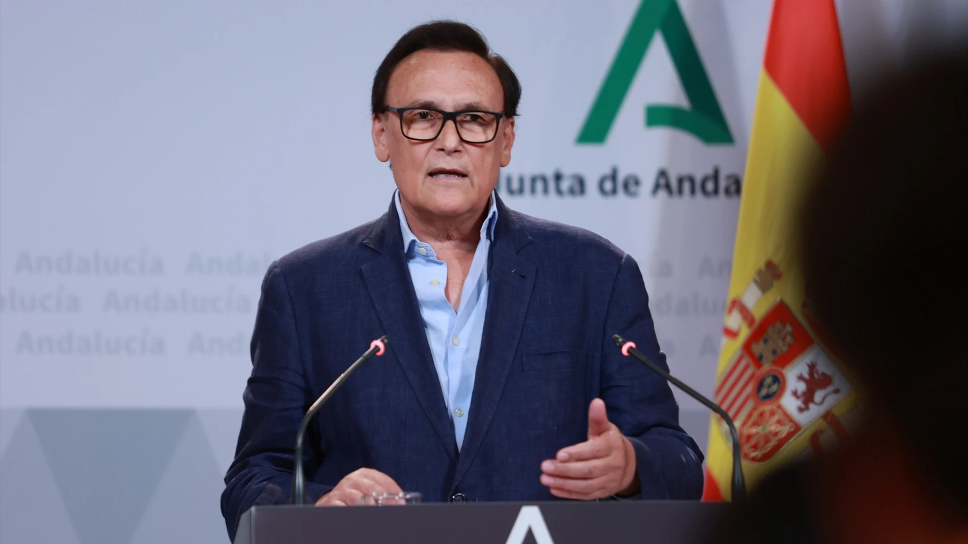 El consejero de Universidad, Investigación e Innovación, José Carlos Gómez Villamandos