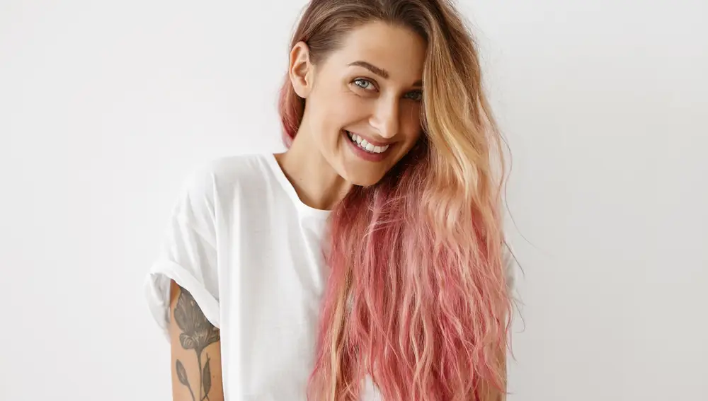 Mechas balage rosa
