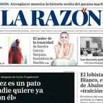 Portada de LA RAZÓN del domingo 3 de agosto de 2025