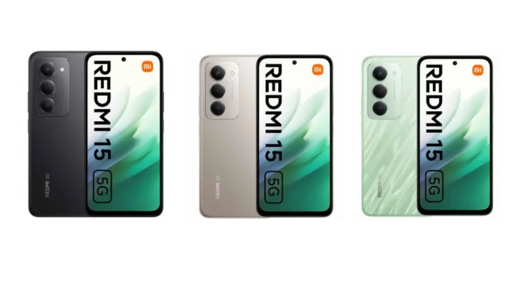 El nuevo Redmi 15 5G llega en tres acabados distintos