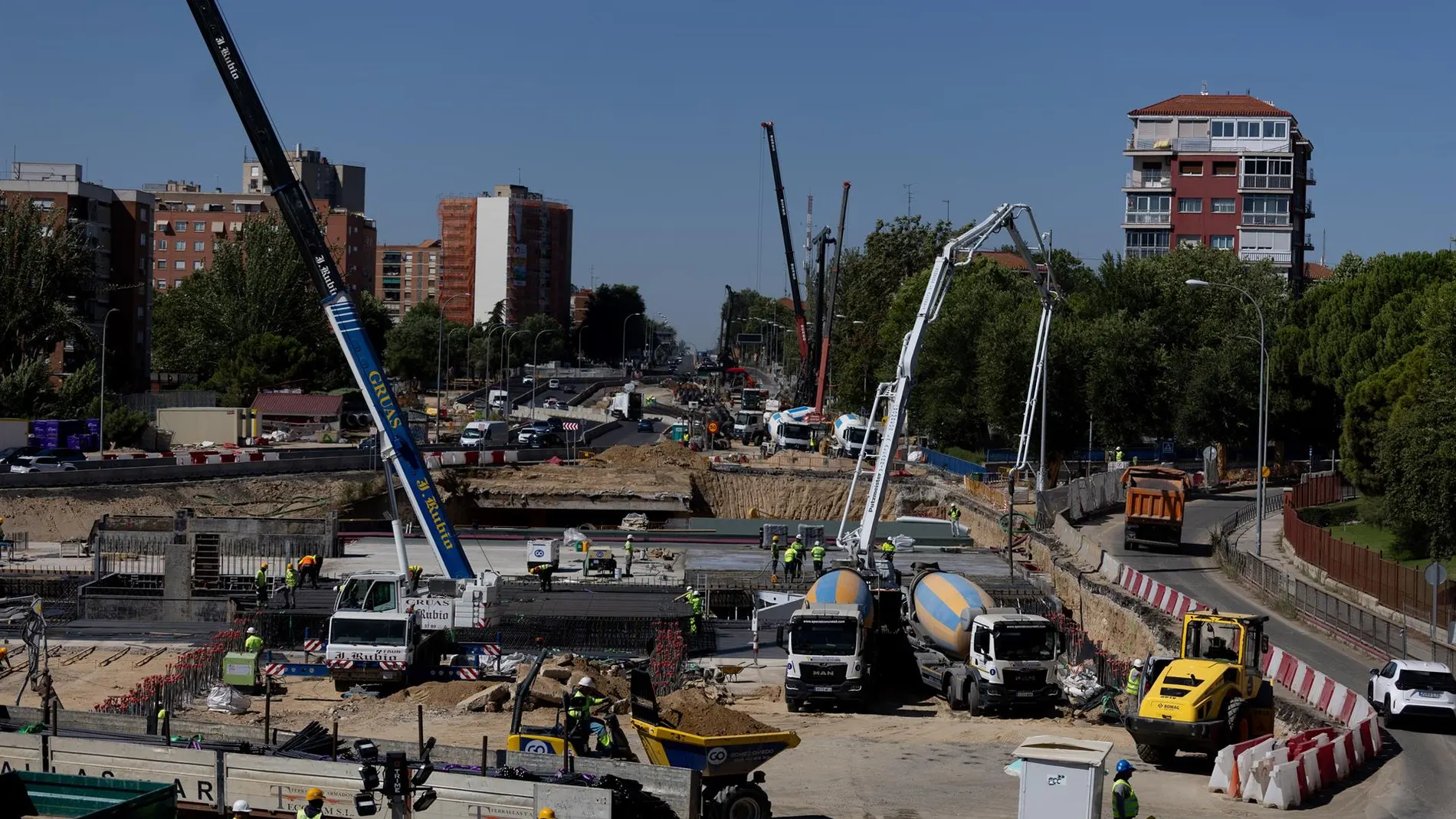 Los empleados de las diferentes obras de la capital dejarán de trabajar si se superan los 38,5ºC en esta ola de calor