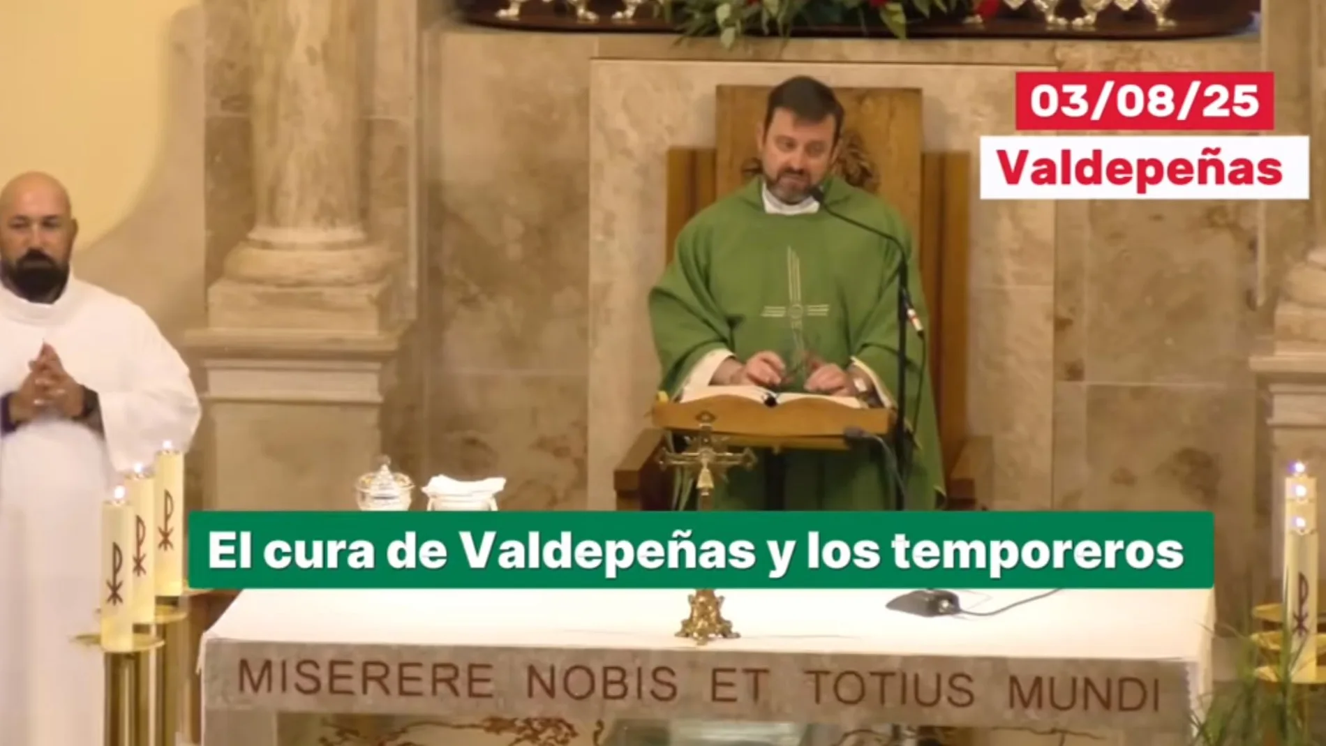 El párroco de Valdepeñas, Emilio Monte.