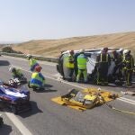 Herido grave un joven de 19 años tras chocar de frente con un camión en Daganzo de Arriba