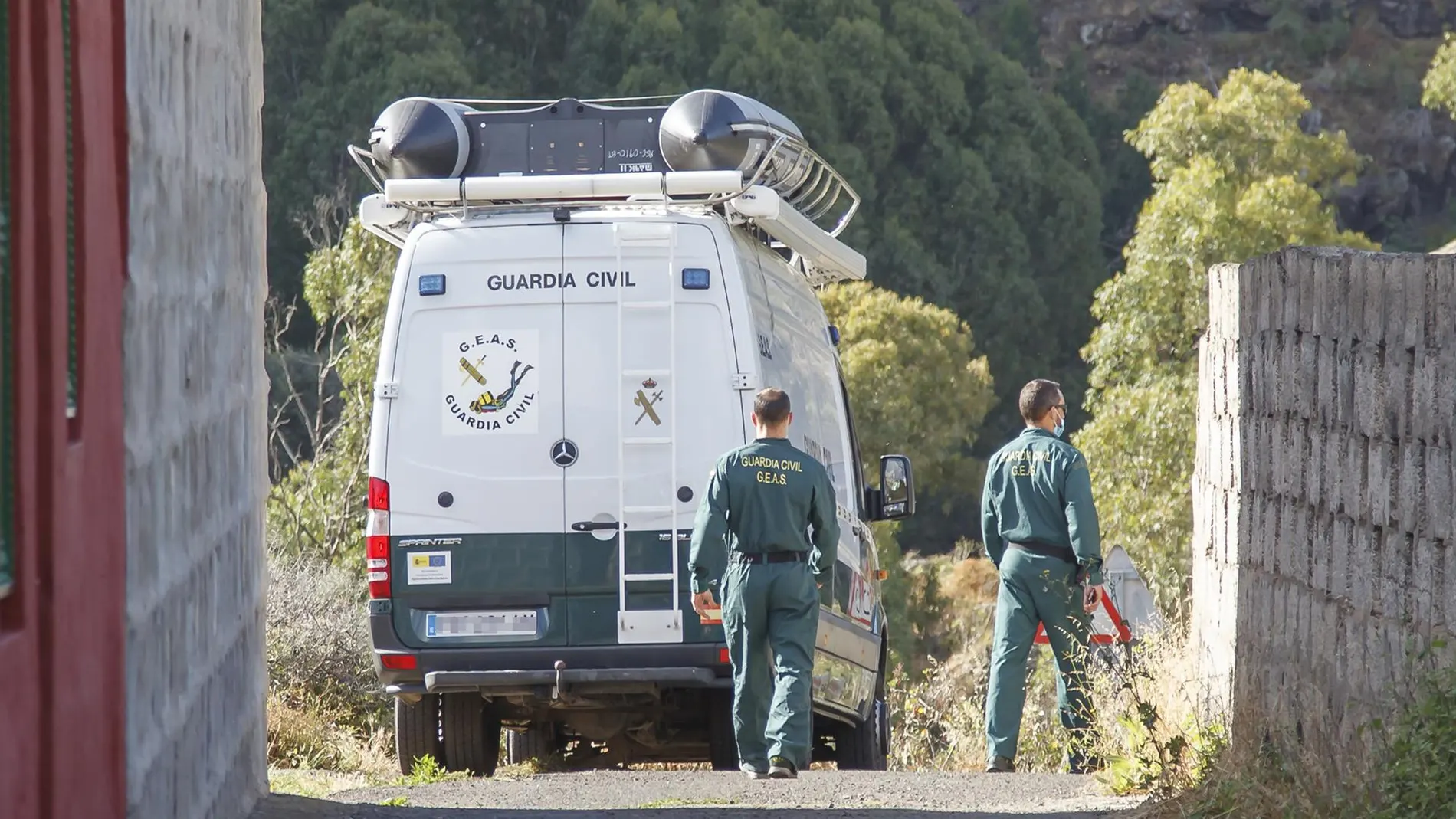 Sucesos.-AMPL.-Encuentran un cadáver en un barranco de Guía (Gran Canaria), y se espera su identificación