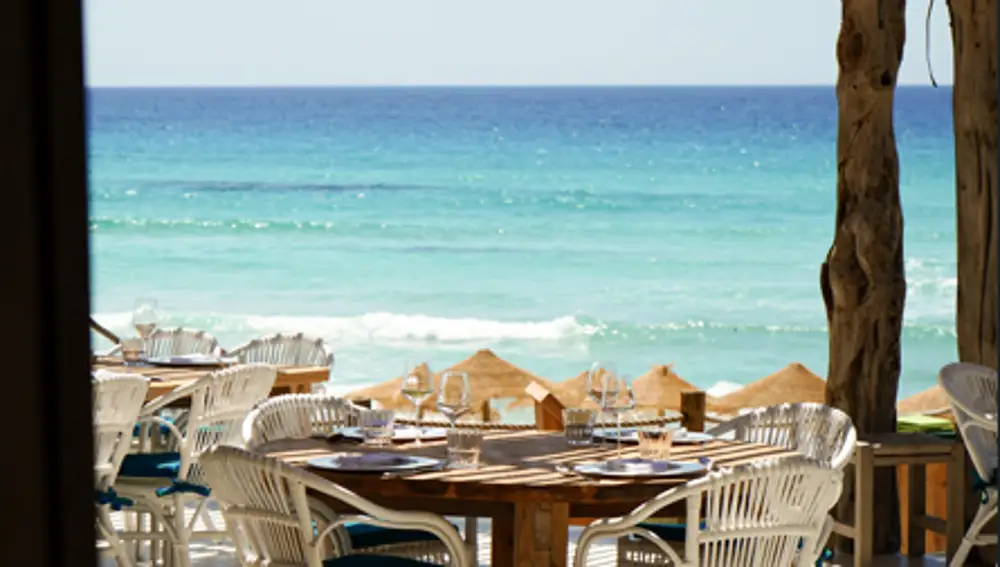 Las vistas desde el Restaurante de Hannah Formentera