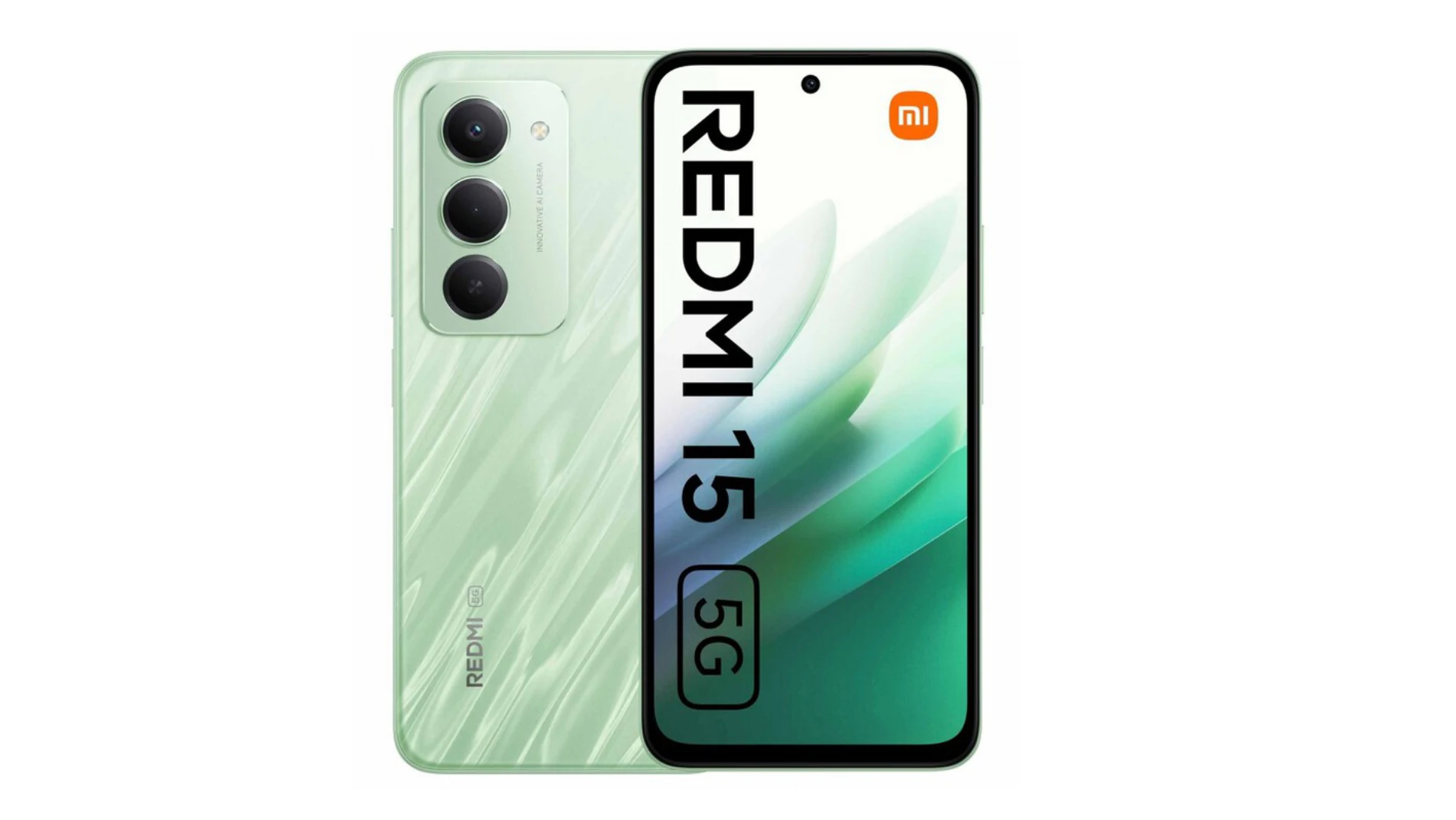 El diseño al completo del nuevo Redmi 15 5G en color verde
