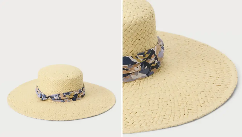 Sombrero paja trenzada