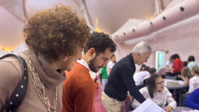 Los concejales Mayte Martínez y Rodrigo Nieto en una de las actividades organizadas