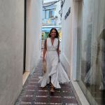 El vestido blanco de Paula Echevarría.